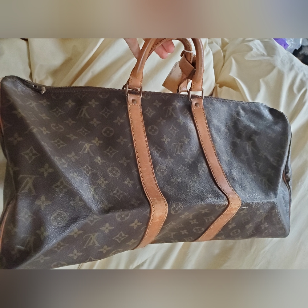 Louis Vuitton Monogram Travel Weekender Bag Brown / Tan